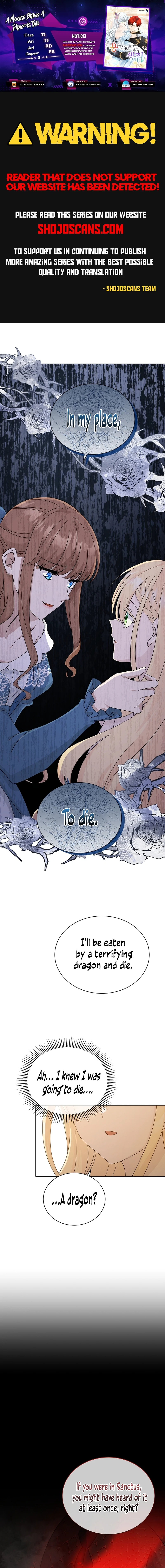 A Mouse Biting a Dragon’s Tail Chapter 3 page 0
