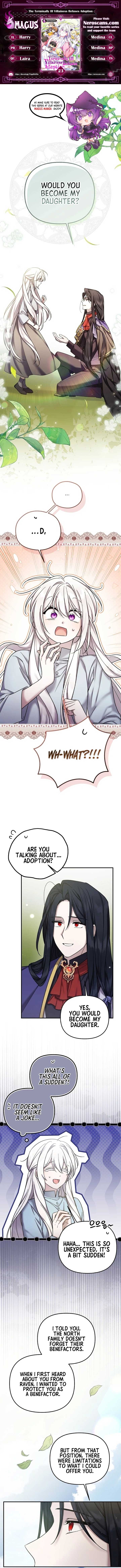A Terminally Ill Villainess Refuses To Be Adopted Chapter 23 page 0