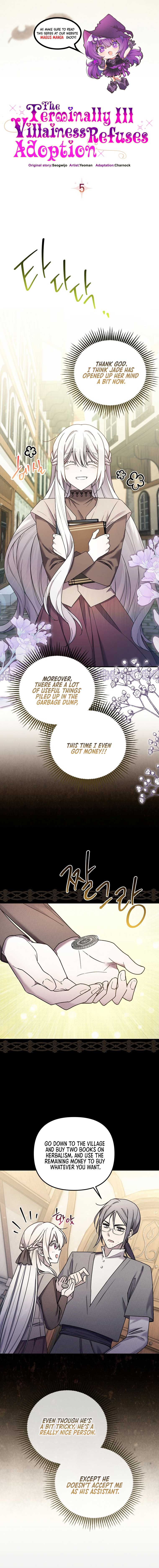 A Terminally Ill Villainess Refuses To Be Adopted Chapter 5 page 1