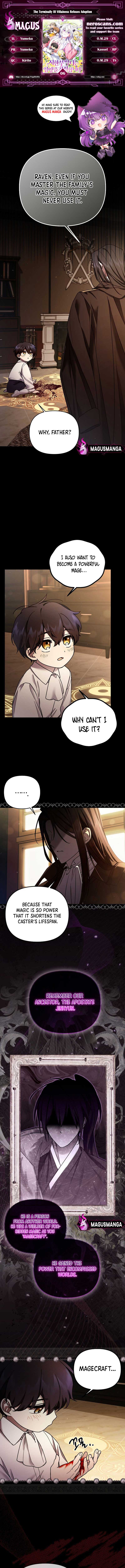 A Terminally Ill Villainess Refuses To Be Adopted Chapter 6 page 0