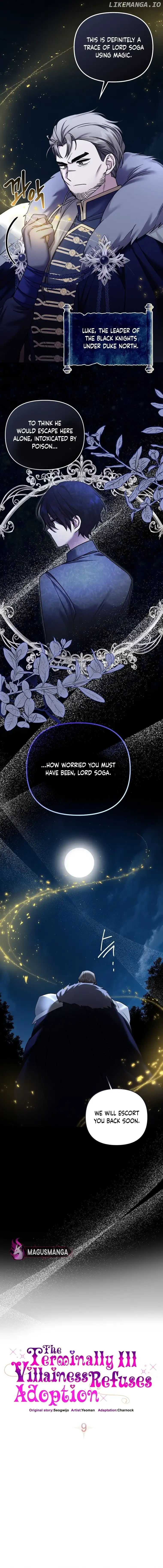A Terminally Ill Villainess Refuses To Be Adopted Chapter 9 page 1