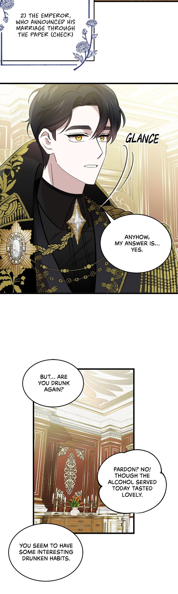 A Tipsy Marriage Proposal for the Emperor Chapter 7 page 1