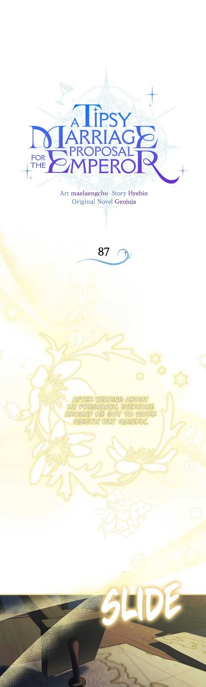 A Tipsy Marriage Proposal for the Emperor Chapter 87 page 0