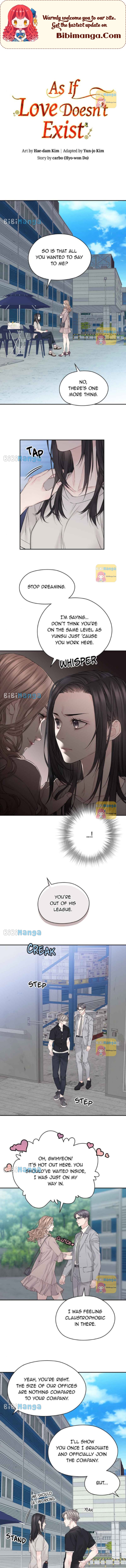 As If Love Doesn’t Exist Chapter 27 page 0