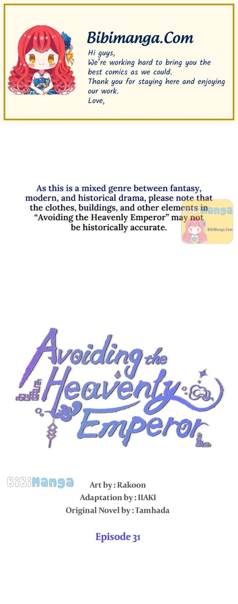 Avoiding the Heavenly Emperor Chapter 31 page 0