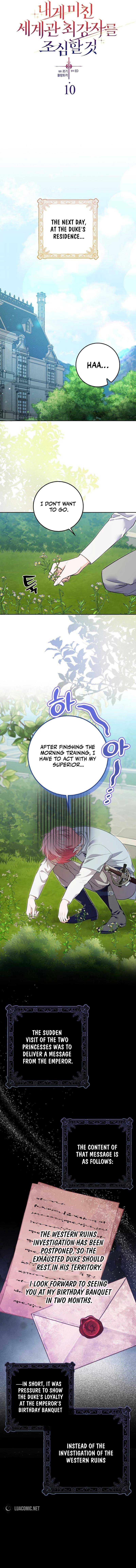 Beware of the Strongest Man Who is Crazy About Me Chapter 10 page 1