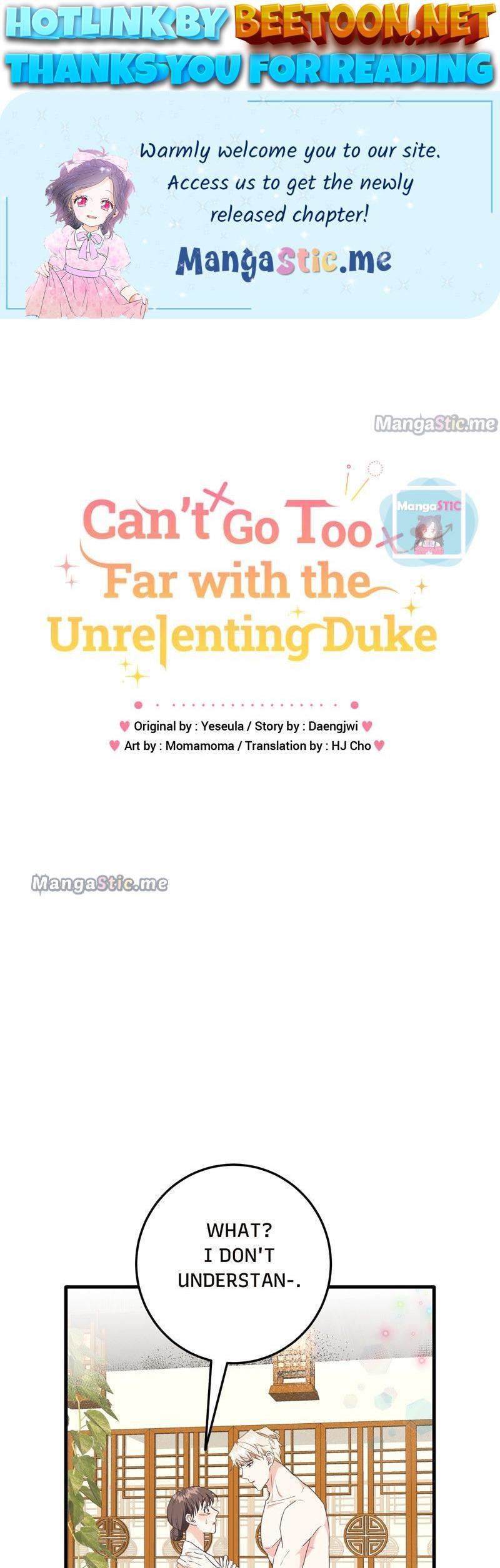 Can’t Go Too Far with the Unrelenting Duke Chapter 9 page 0