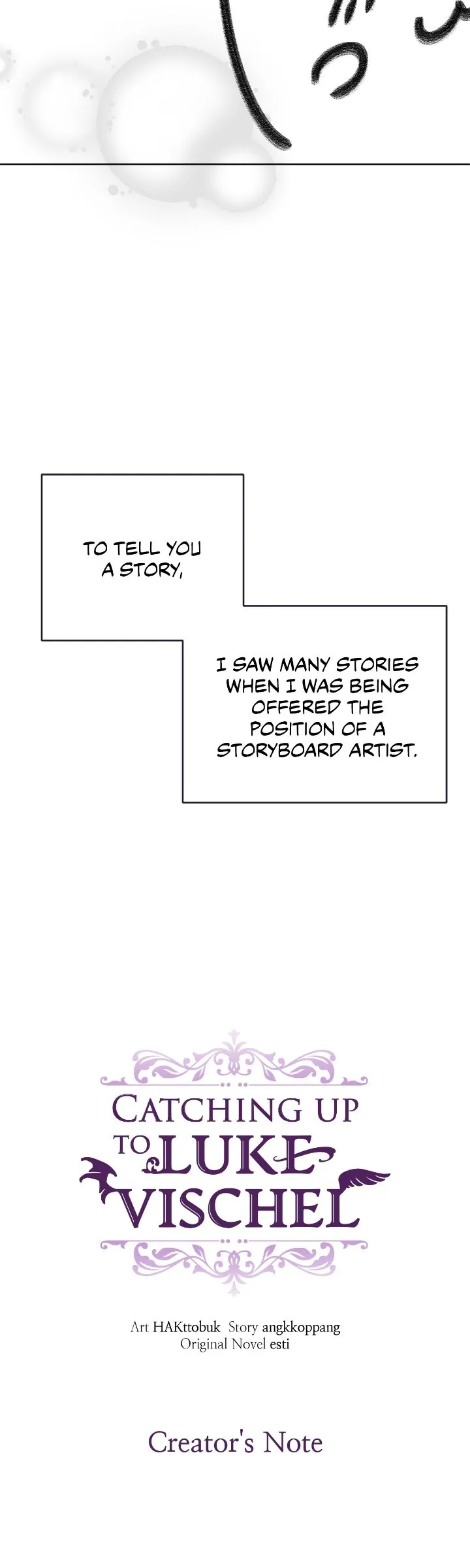 Catching Up With Luke Bischel Chapter 79.5 page 1