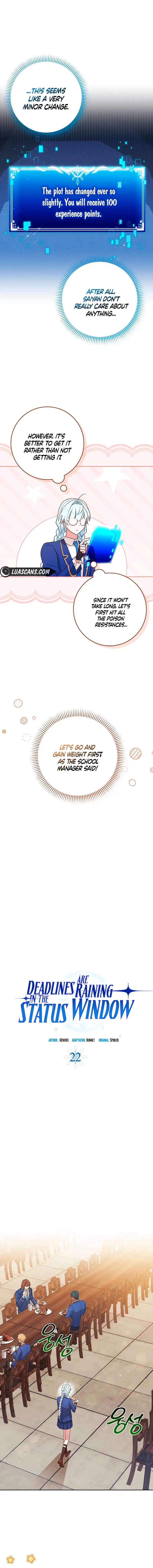 Deadlines are Raining in the Status Window Chapter 22 page 7