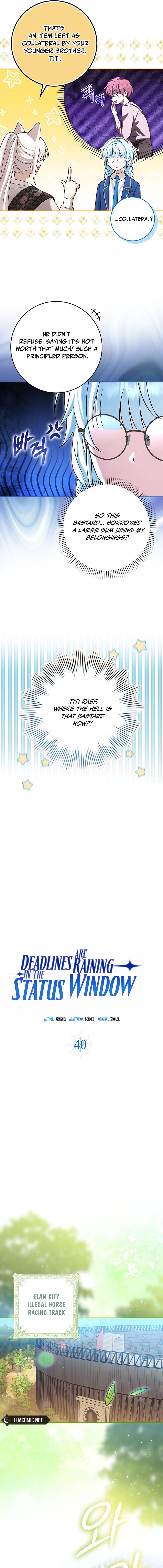 Deadlines are Raining in the Status Window Chapter 40 page 5