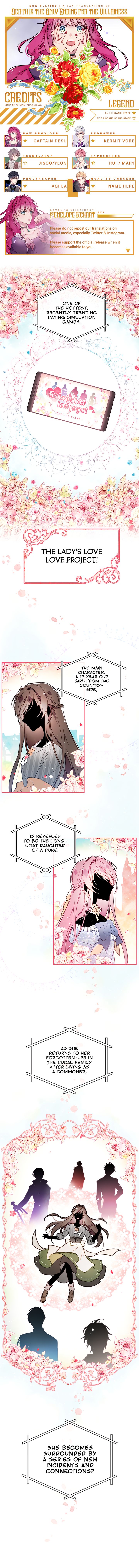 Death Is The Only Ending For The Villainess Chapter 0 page 0