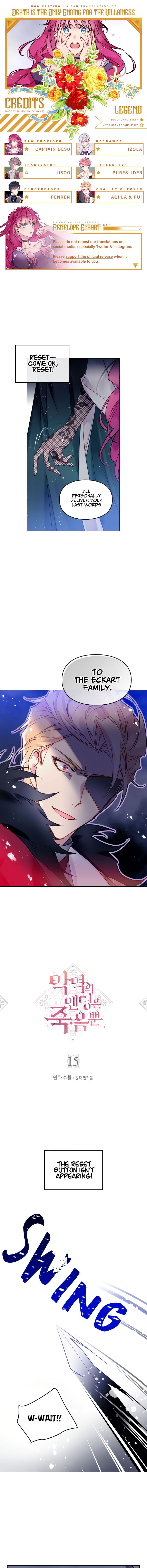 Death Is The Only Ending For The Villainess Chapter 15 page 0