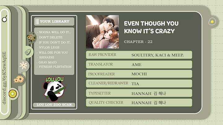 Even though you know it’s crazy Chapter 22 page 131