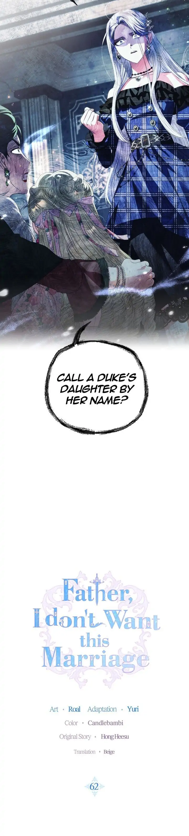 Father, I Don’t Want to Get Married! Chapter 62 page 1