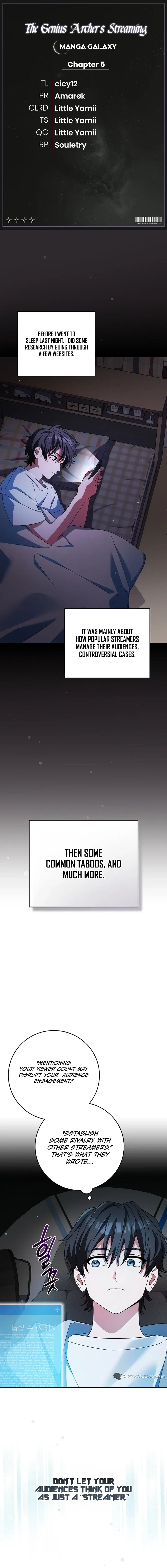 Genius Archer’s Streaming Chapter 5 page 0