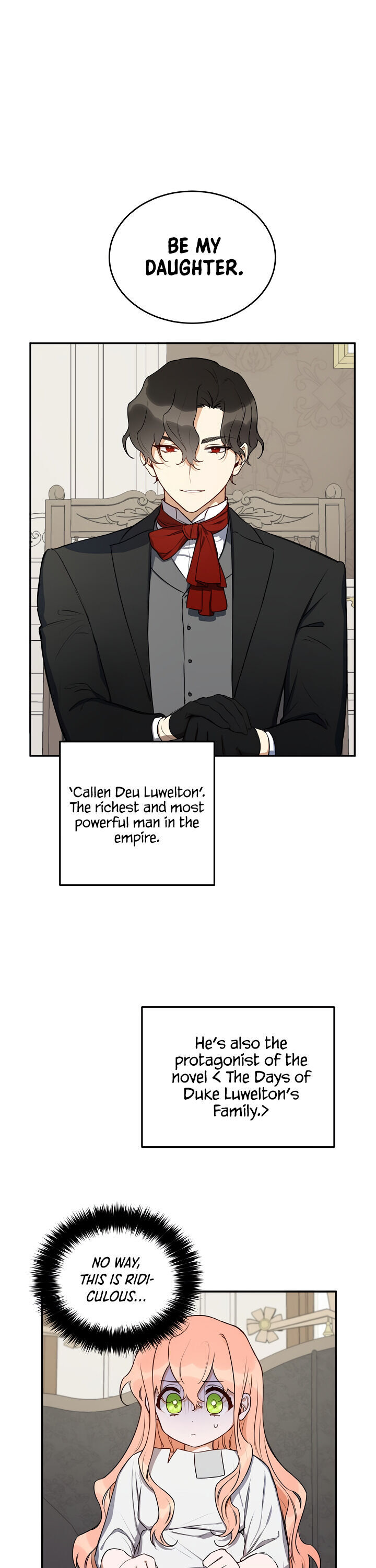 How To Become A Dark Hero’s Daughter Chapter 1 page 1