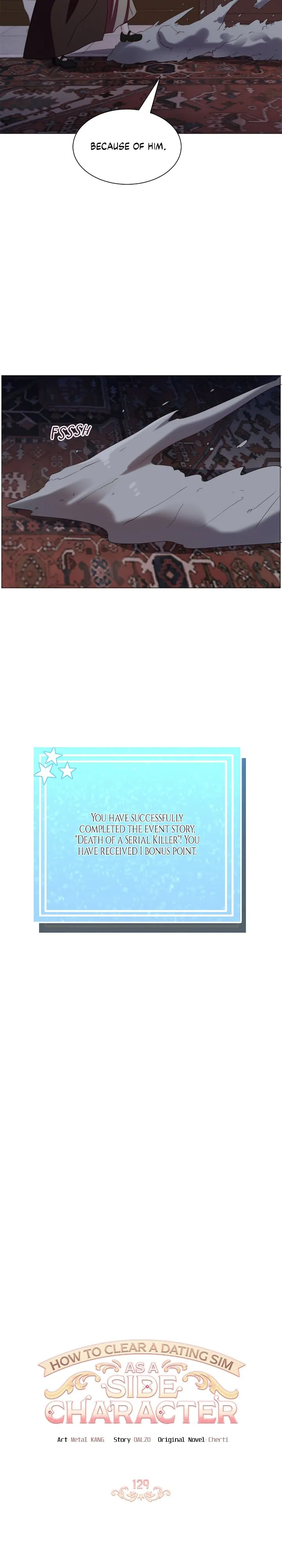 How to Clear a Dating Sim as a Side Character Chapter 129 page 1
