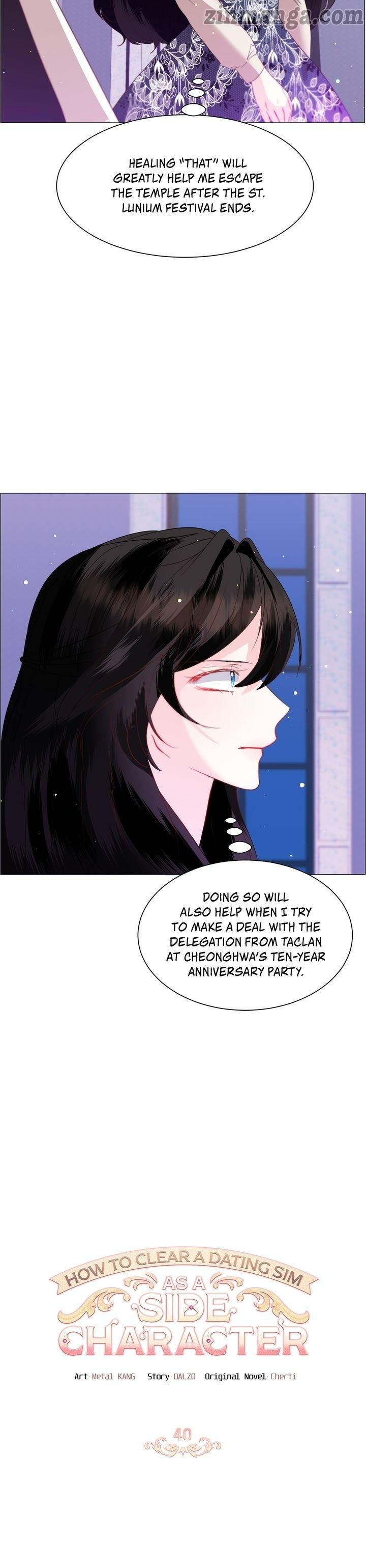 How to Clear a Dating Sim as a Side Character Chapter 40 page 1