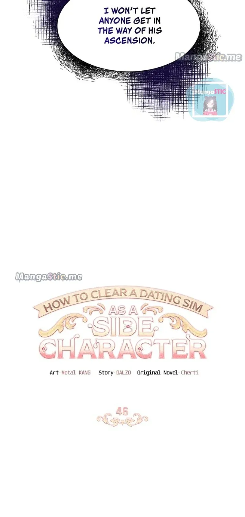 How to Clear a Dating Sim as a Side Character Chapter 46 page 1