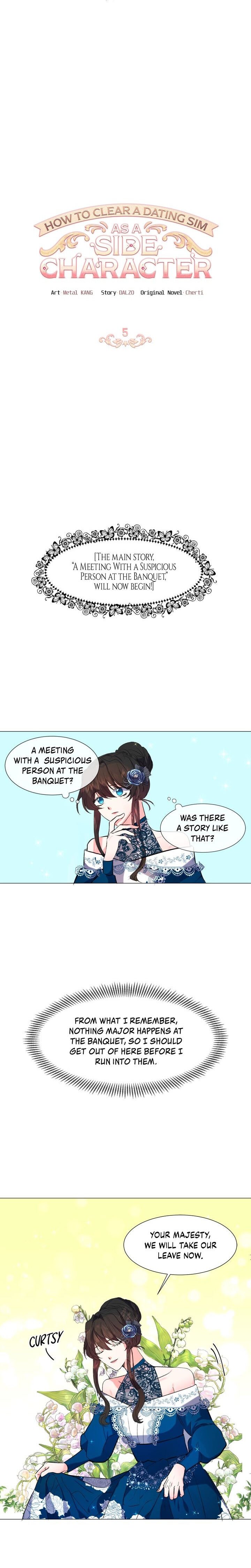 How to Clear a Dating Sim as a Side Character Chapter 5 page 1