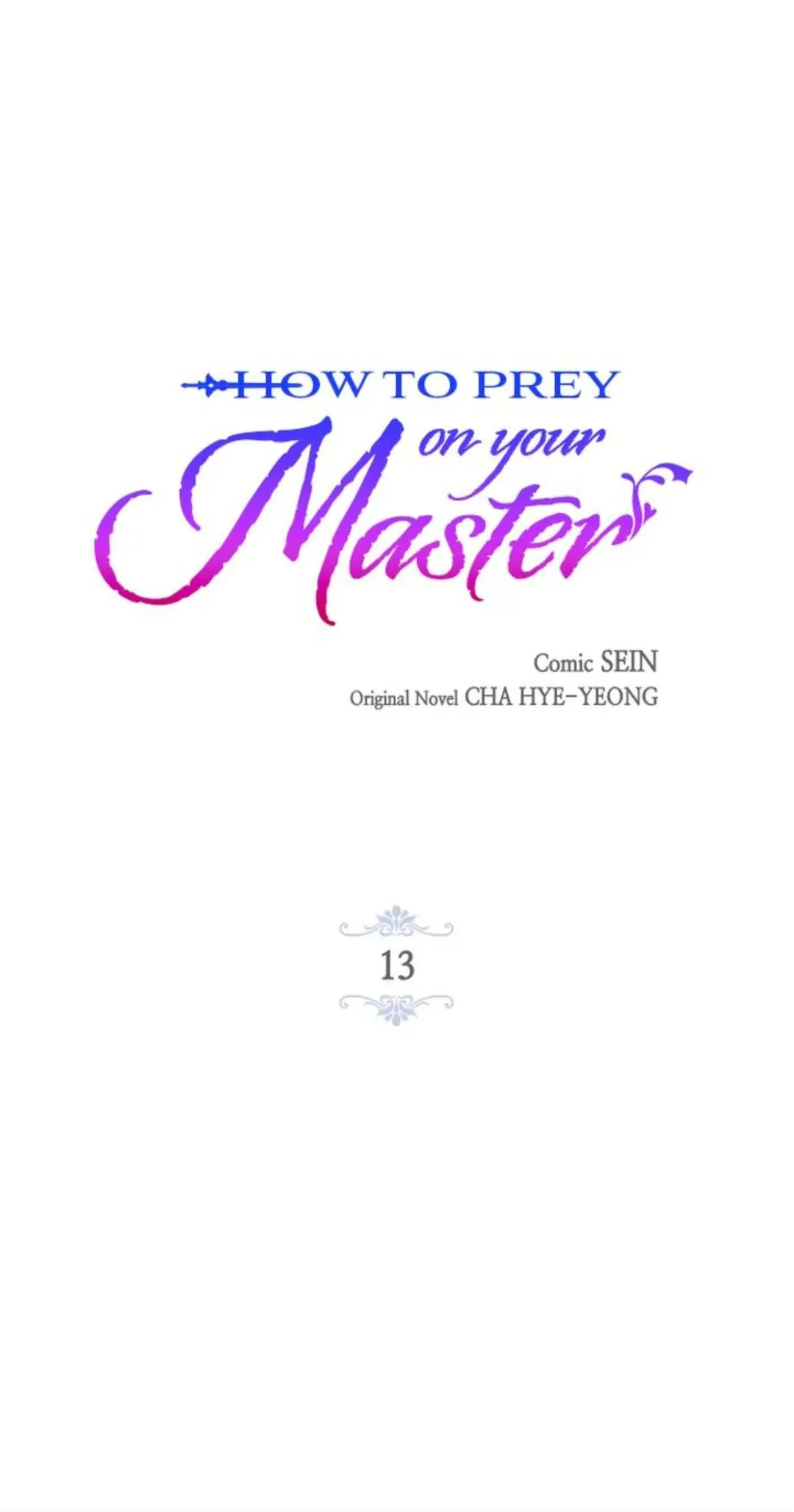 How to Prey on the Master Chapter 13 page 0
