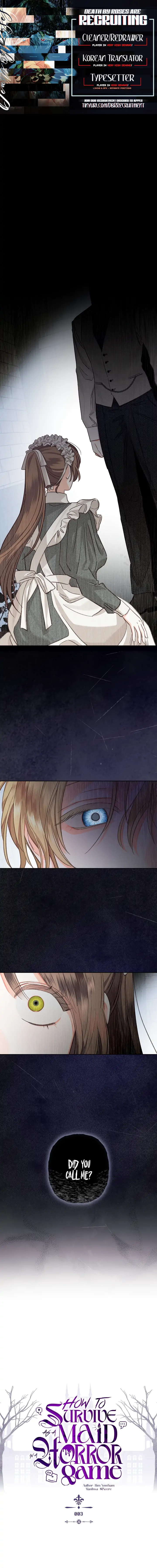 How to Survive as a Maid in a Horror Game Chapter 3 page 0