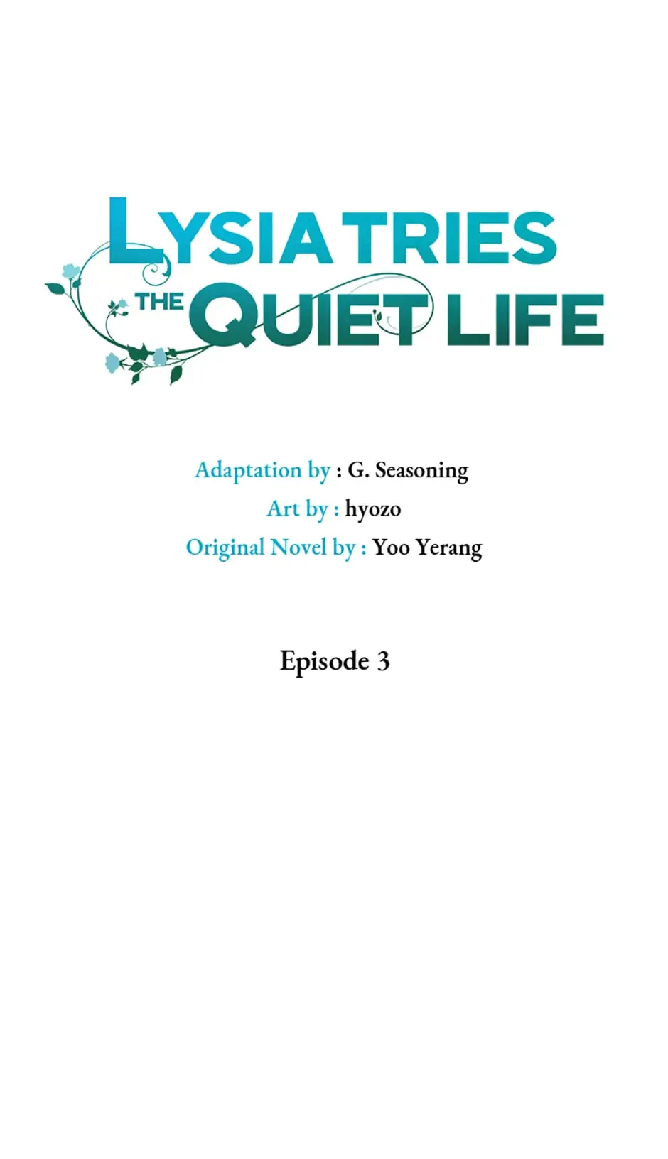 I Will Live as a Supporting Role in This Life Chapter 3 page 3