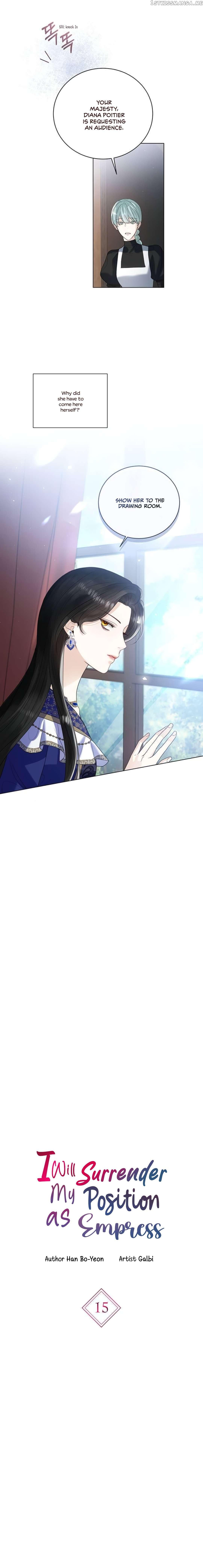 I Will Surrender My Position as the Empress Chapter 15 page 4