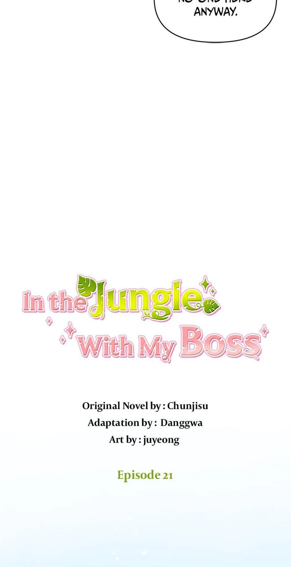 In the Jungle With My Boss Chapter 21 page 3