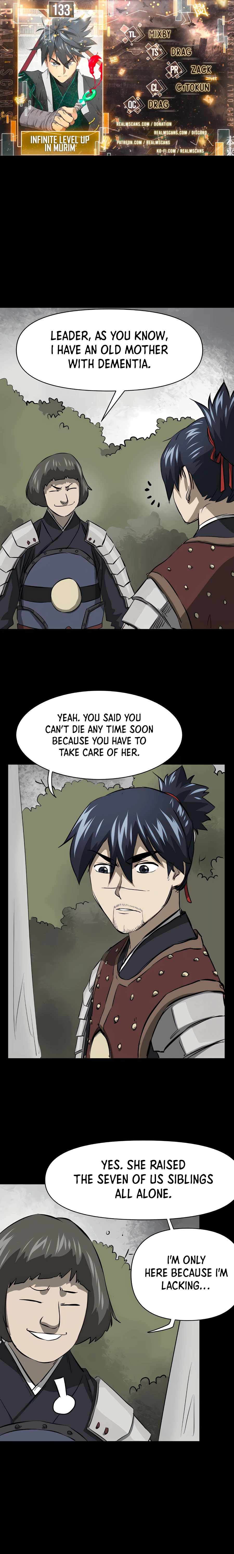 Infinite Level Up in Murim Chapter 133 page 0