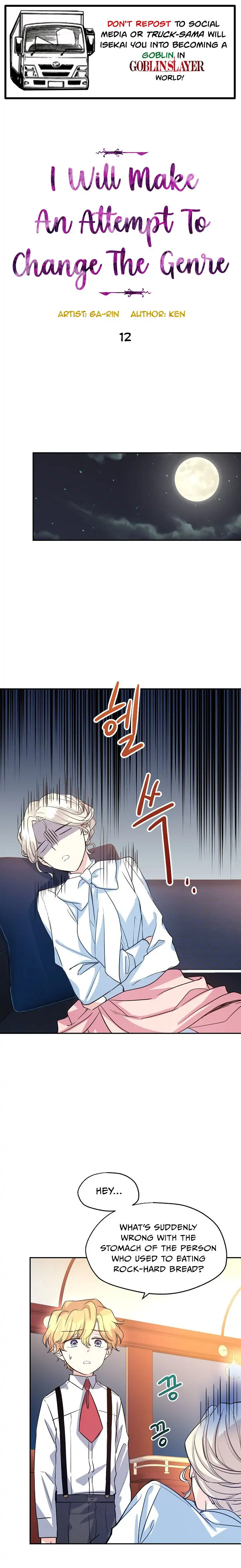 It’s Time to Change the Genre Chapter 12 page 0