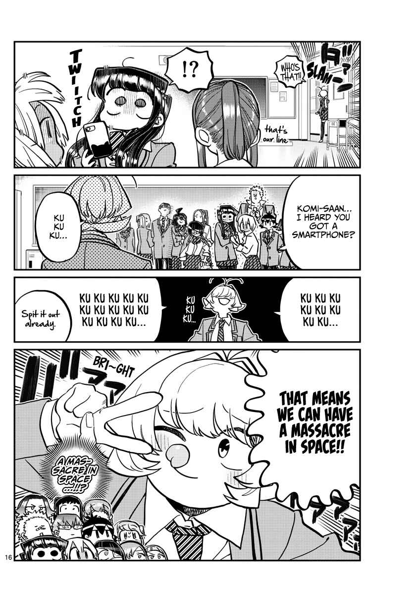 Komi-san wa Komyushou Desu. Chapter 350 page 16