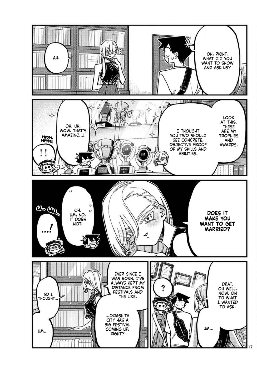 Komi-san wa Komyushou Desu. Chapter 400 page 16