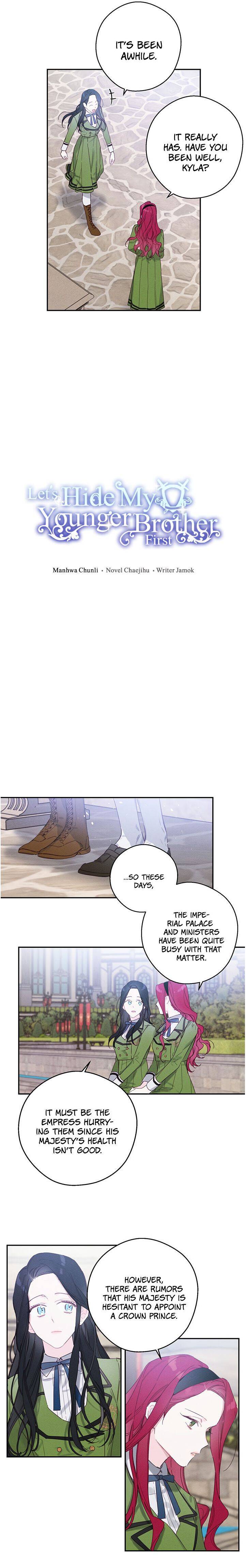 Let’s Hide My Younger Brother First Chapter 14 page 1