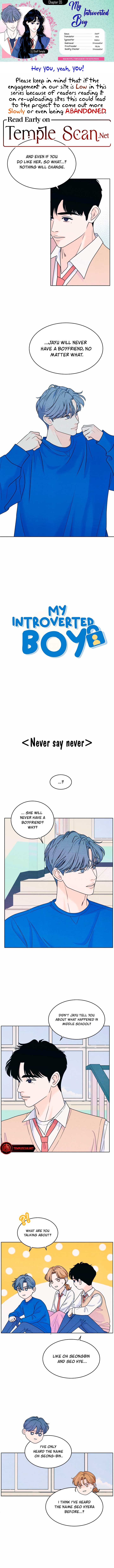 My Introverted Boy Chapter 35 page 0