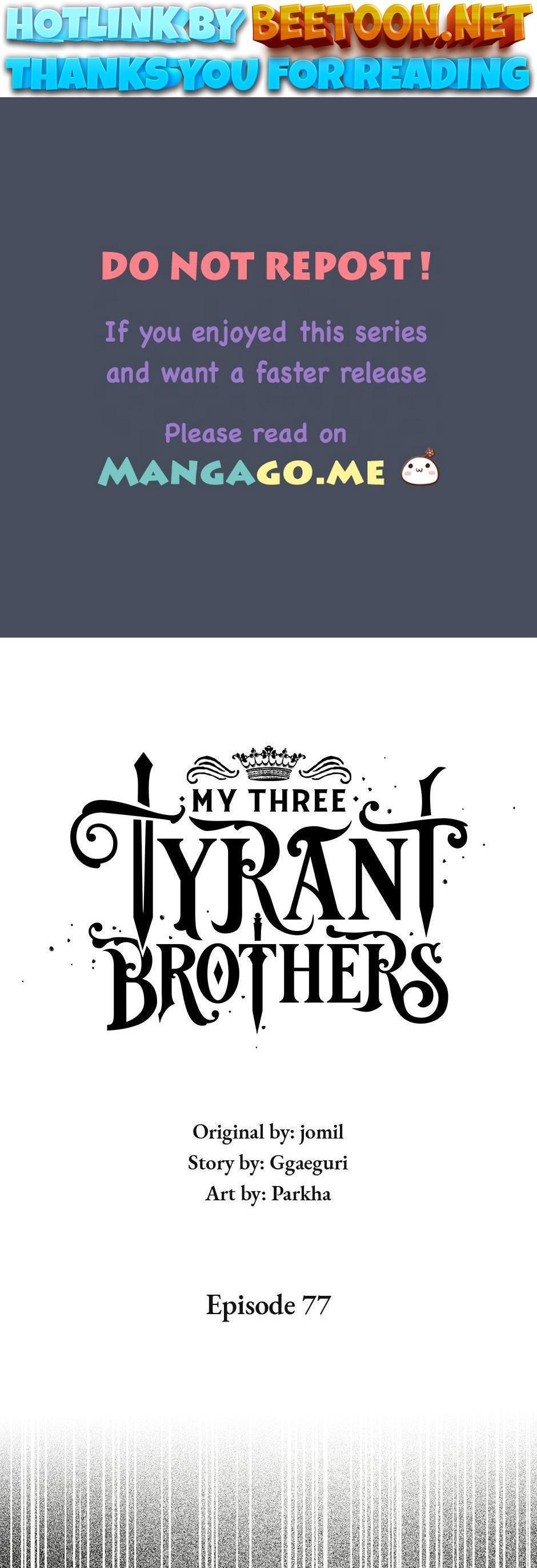 My Three Tyrant Brothers Chapter 77 page 0
