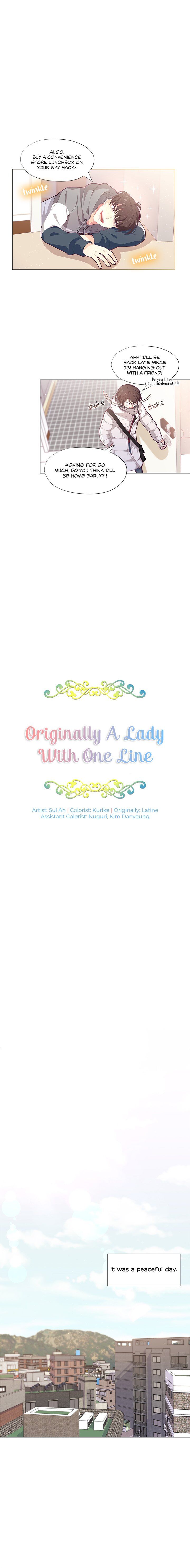 Originally A Lady With One Line Chapter 1 page 2