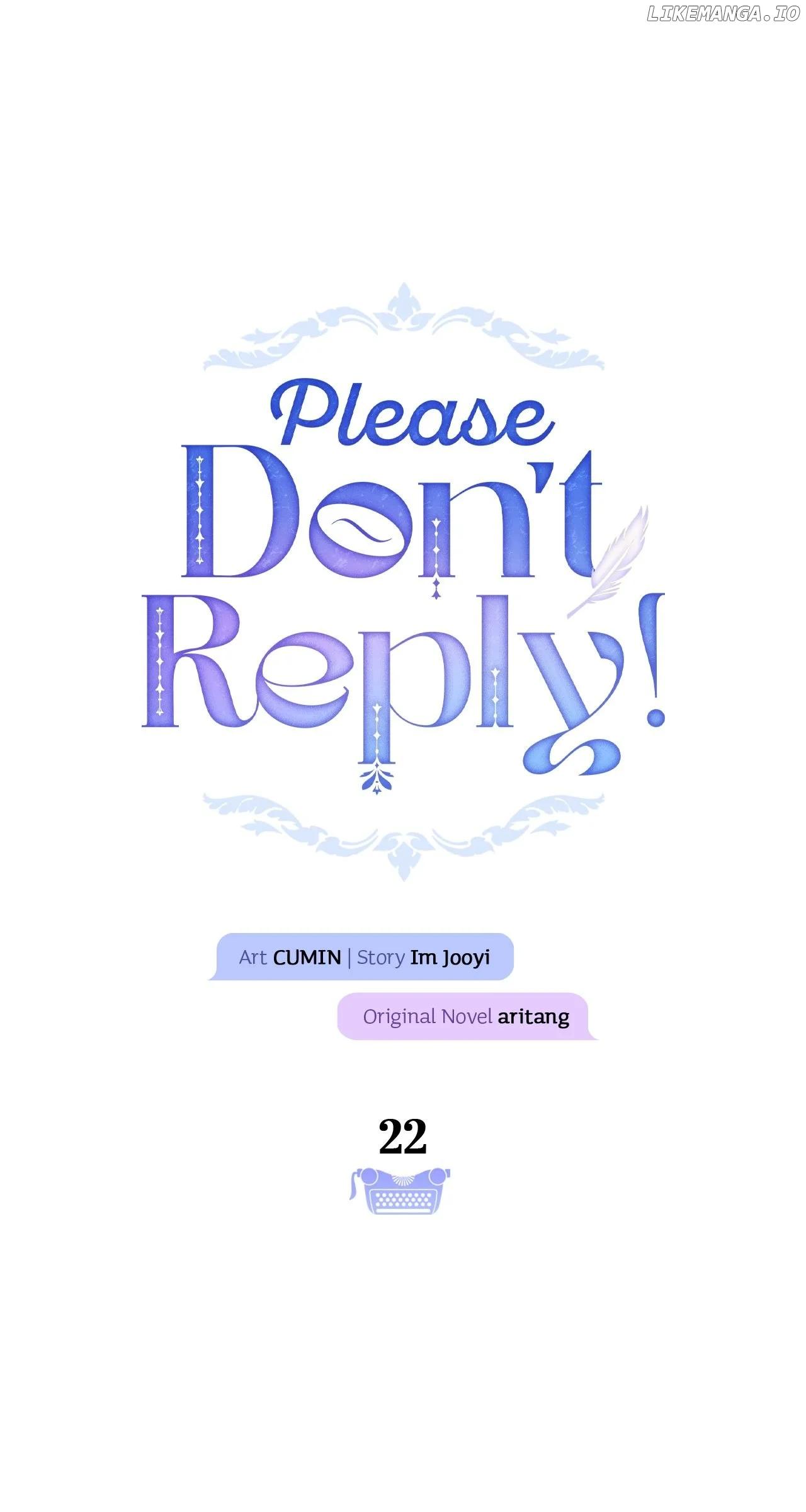Please Don’t Reply! Chapter 22 page 30