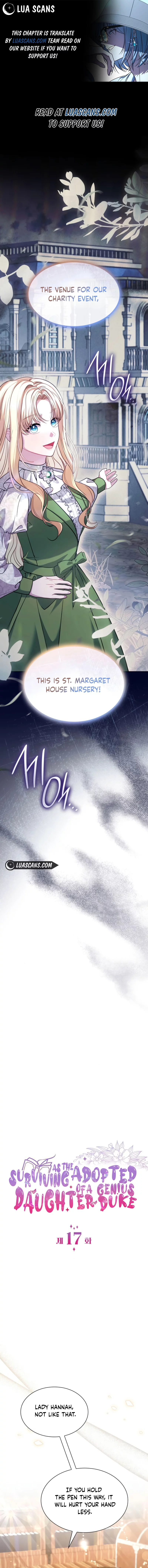 Survive as the Adopted Daughter of a Genius Duke Chapter 17 page 0