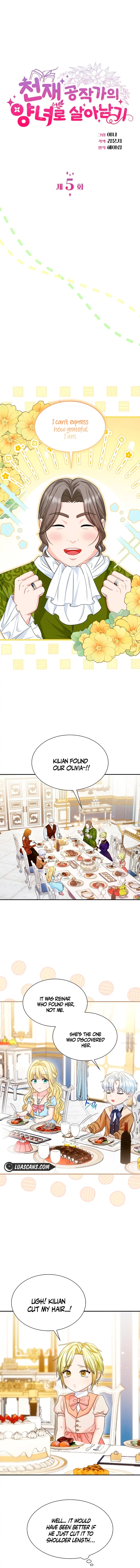 Survive as the Adopted Daughter of a Genius Duke Chapter 5 page 1