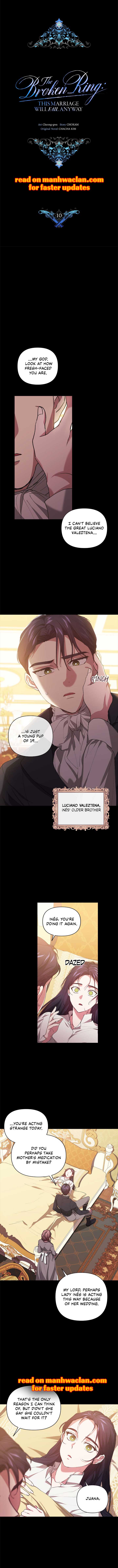 The Broken Ring: This Marriage Will Fail Anyway Chapter 10 page 1