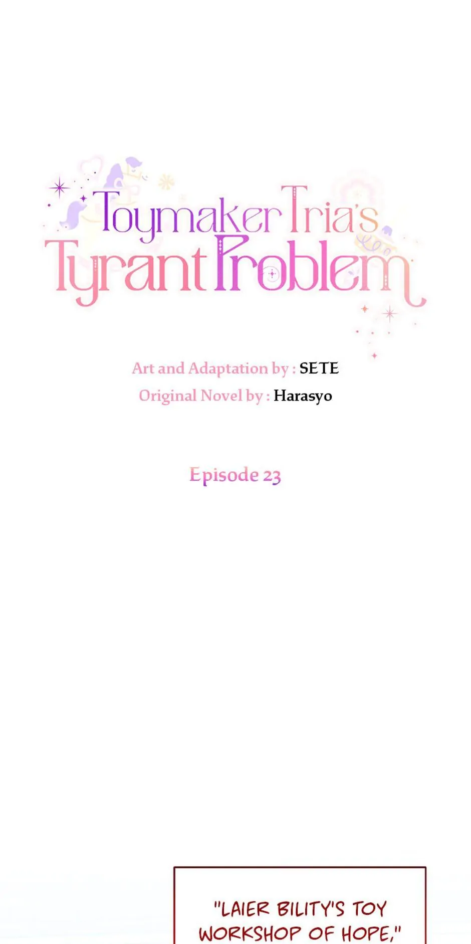 The Business Is Closed Due To The Tyrant Parents Chapter 23 page 0