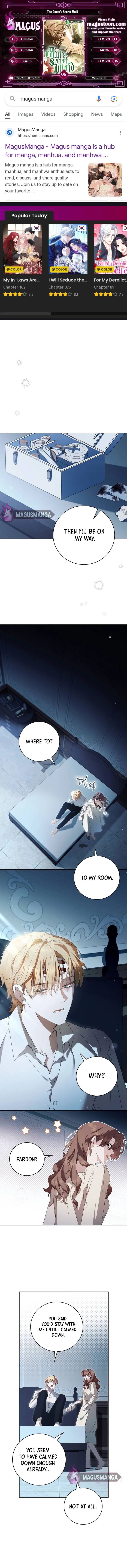 The Count’s Secret Maid Chapter 8 page 0