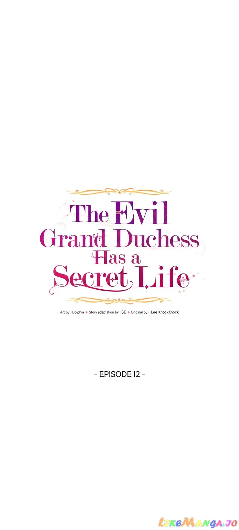 The Evil Grand Duchess Has a Secret Life Chapter 12 page 0