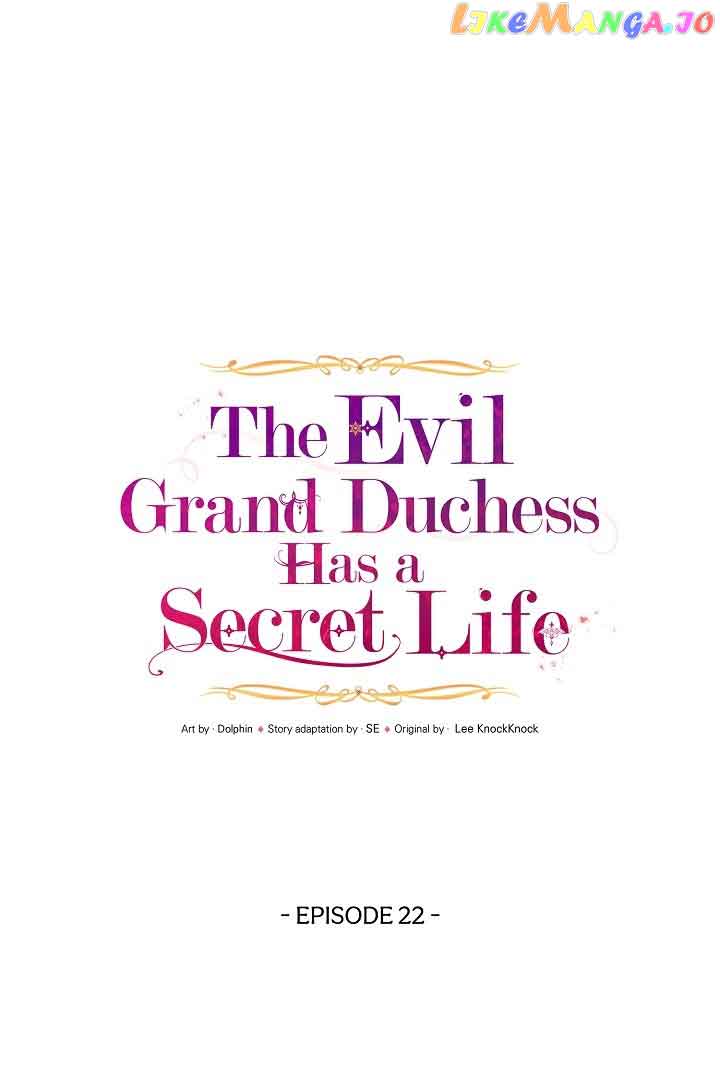 The Evil Grand Duchess Has a Secret Life Chapter 22 page 21