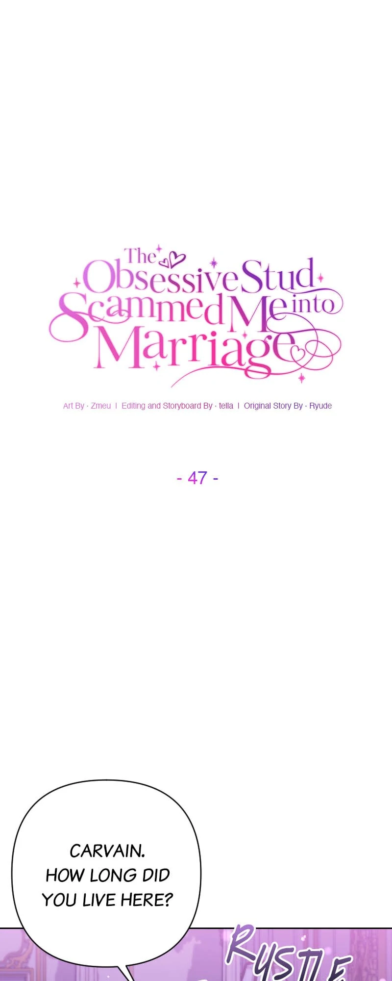 The Obsessive Stud Scammed Me into Marriage Chapter 47 page 0