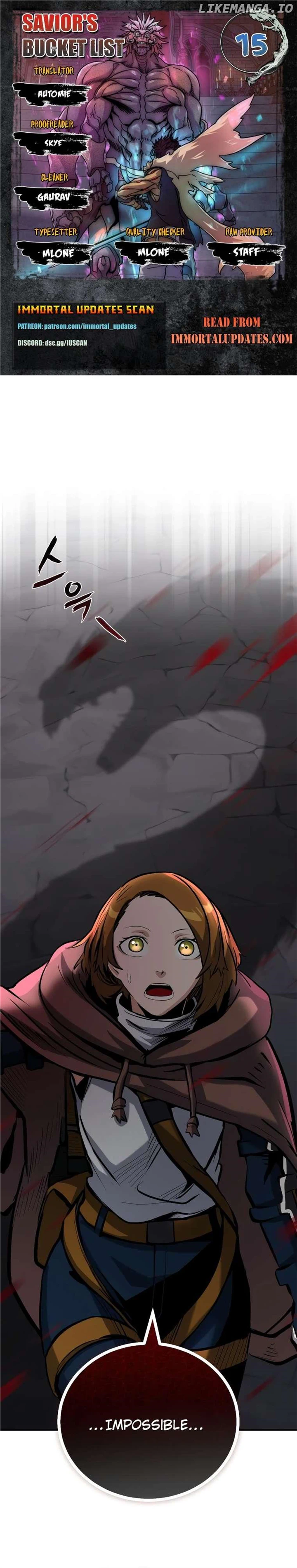 The Savior’s Bucket List Chapter 15 page 0