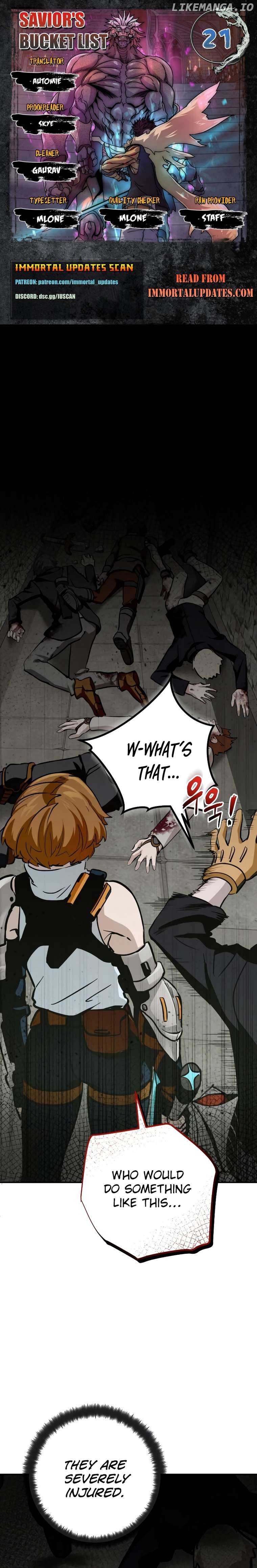 The Savior’s Bucket List Chapter 21 page 0