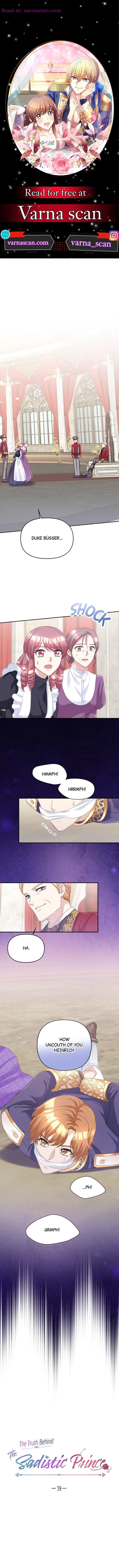 The Truth Behind the Sadistic Prince Chapter 39 page 0