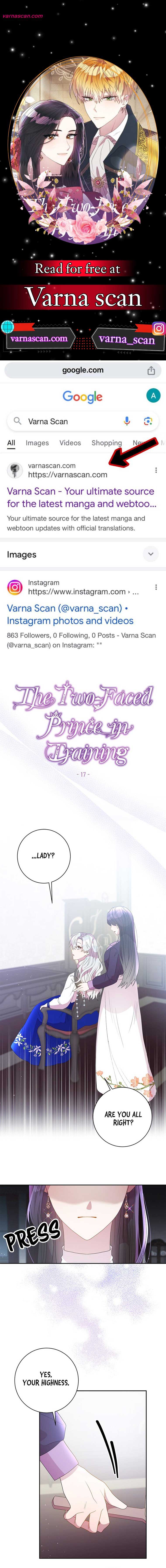 The Two-Faced Prince in Training Chapter 17 page 0